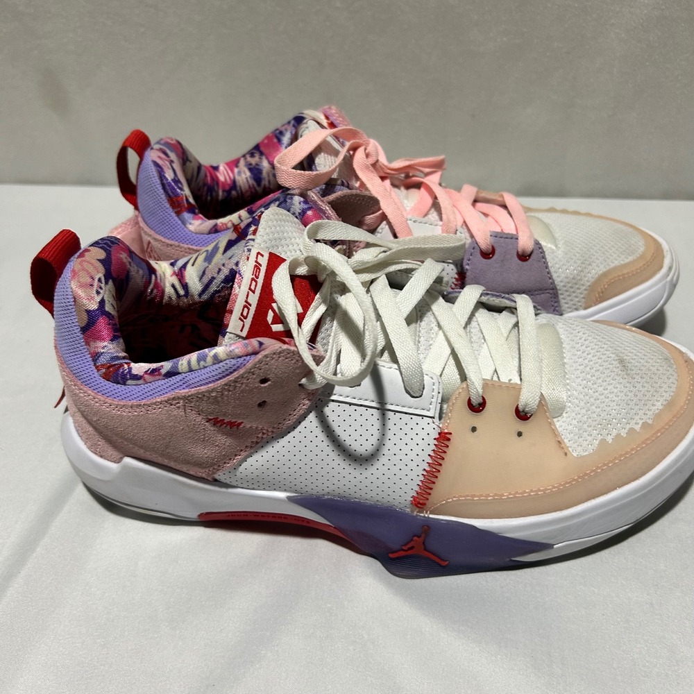 Jordan One Take 5 White Arctic Punch Purple Pulse Mens 9.5 Basketball Shoes - Picture 2 of 10